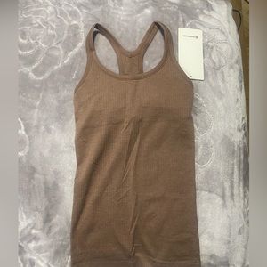 Lululemon Ebb to Street Tank Top Light Support- Cacao Size 2